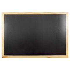 Доска для рисования с деревянной рамой 40 х 28 см, черная цена и информация | Kanceliarinės prekės | pigu.lt