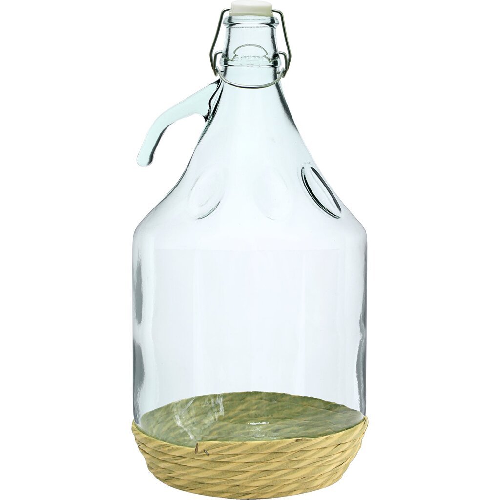 Stiklinis butelis Dama, 5 L kaina ir informacija | Konservavimo indai ir  priedai | pigu.lt
