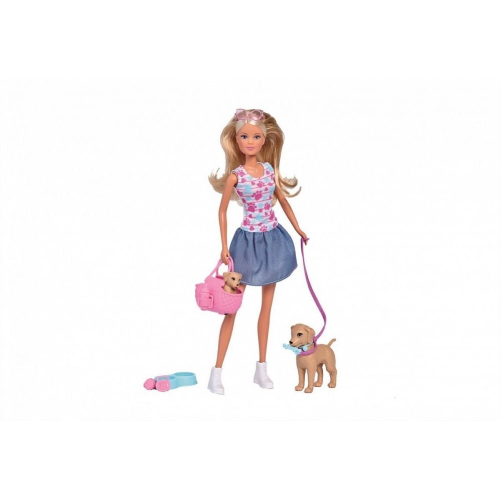 Lėlė su šuniukais Simba Steffi Love kaina ir informacija | Žaislai mergaitėms | pigu.lt
