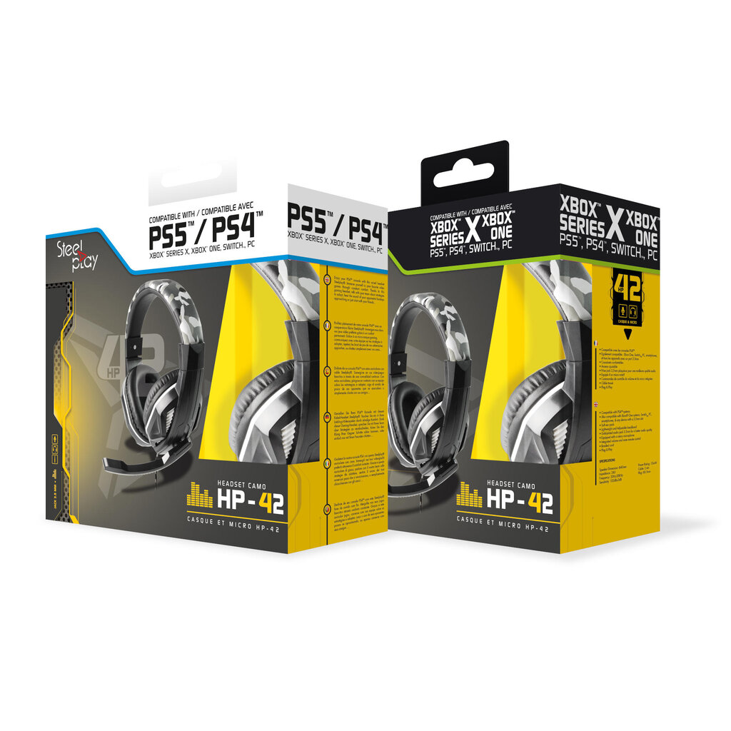 Steelplay Wired Stereo Headset Hp42 kaina ir informacija | Ausinės | pigu.lt