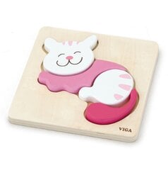 Первая мозаика для младенца Кошка, Viga 59930 цена и информация | Игрушки для малышей | pigu.lt
