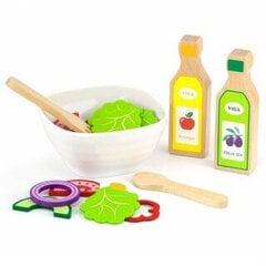 Игрушечный деревянный салатный набор цена и информация | Игрушки для малышей | pigu.lt
