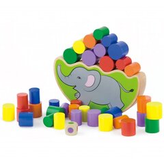 Деревянный балансирующий слоник цена и информация | Настольные игры, головоломки | pigu.lt