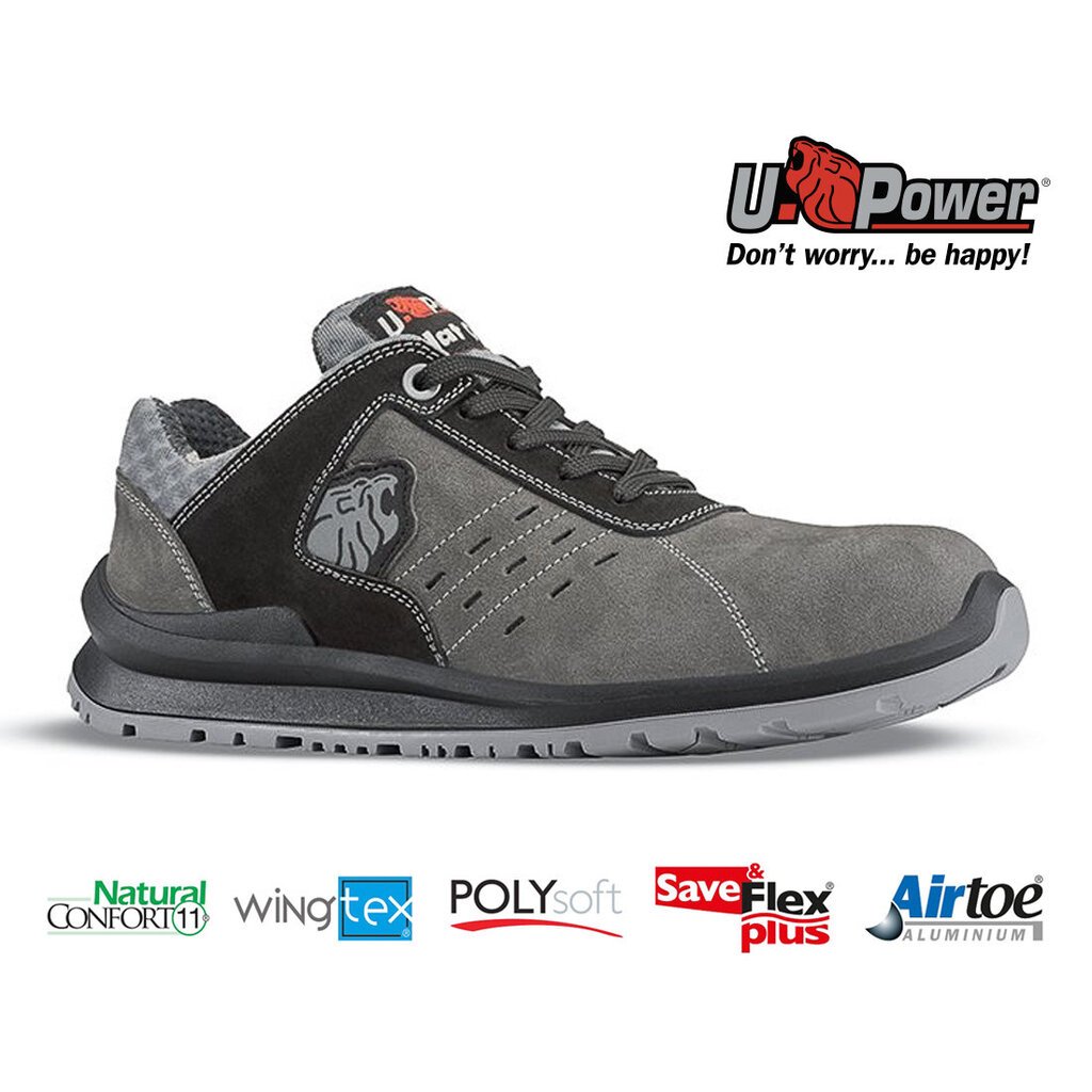 Sportinio stiliaus darbo batai CARLOS S1P SRC U-Power | UF20026 цена и информация | Darbo batai ir kt. avalynė | pigu.lt