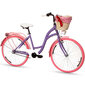Moteriškas miesto dviratis Goetze Colours Nexus 3 26", violetinis/rožinis kaina ir informacija | Dviračiai | pigu.lt