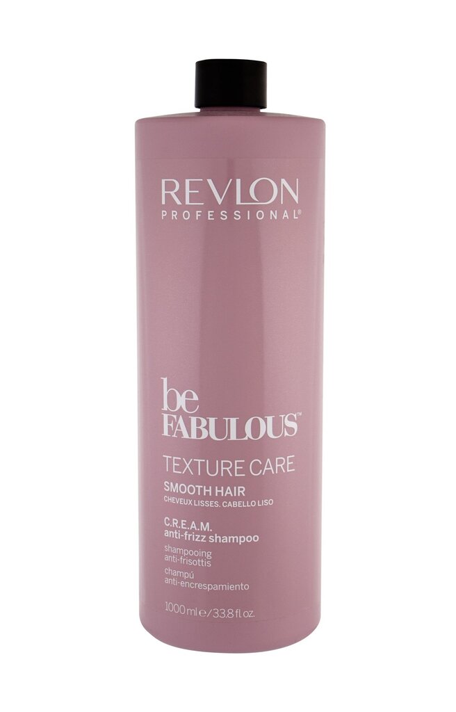 Glotninamasis plaukų šampūnas Revlon Professional Be Fabulous Texture Care Smooth Hair Anti-frizz 1000 ml kaina ir informacija | Šampūnai | pigu.lt