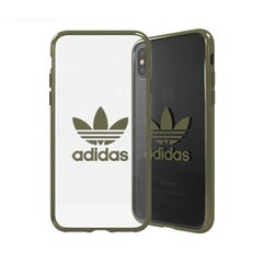 Adidas OR Clear Case Оригинальный Чехол - Бампер для Apple iPhone X / XS Зеленый (EU Blister) цена и информация | Adidas Мобильные телефоны, Фото и Видео | pigu.lt