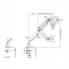 Крепление Neomounts by Newstar NM-D750WHITE цена и информация | Кронштейны и крепления для телевизоров | pigu.lt