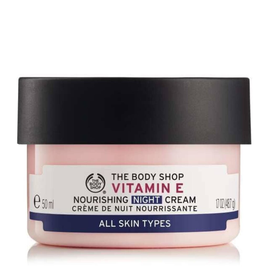 Drėkinamasis naktinis veido kremas The Body Shop Vitamin E Night 50 ml kaina ir informacija | Veido kremai | pigu.lt