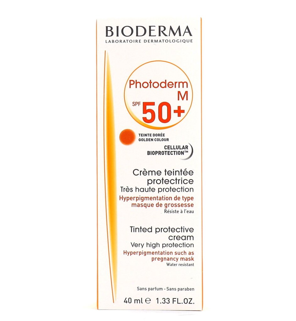 Veido kremas nuo saulės Bioderma Photoderm M 50+ 40 ml цена и информация | Kremai nuo saulės | pigu.lt