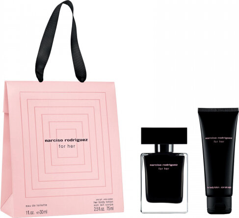 Tualetinio vandens rinkinys Narciso Rodriguez moterims: tualetinis vanduo EDT, 30 ml + kūno losjonas, 50 ml kaina ir informacija | Kvepalai moterims | pigu.lt