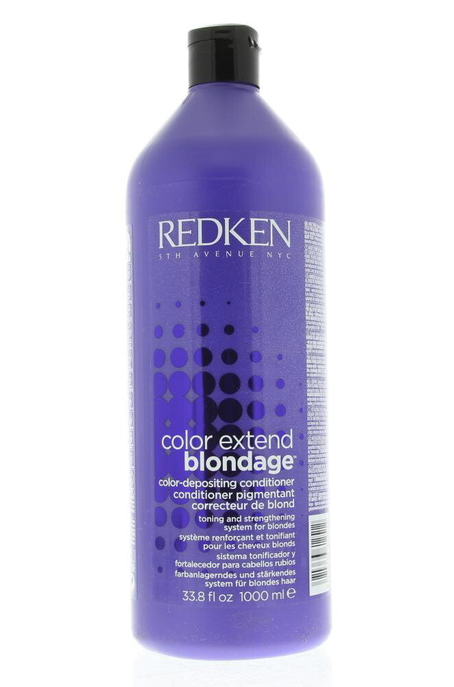 Geltonus tonus neutralizuojantis kondicionierius šviesiems ir šviesintiems plaukams Redken Color Extend Blondage 1000 ml цена и информация | Šampūnai | pigu.lt