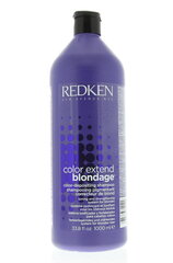Geltonus tonus neutralizuojantis šampūnas šviesiems ir šviesintiems plaukams Redken Color Extend Blondage 1000 ml kaina ir informacija | Šampūnai | pigu.lt