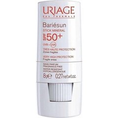 Сильный солнцезащитный крем Uriage Bariesun SPF50+ 8 г цена и информация | Кремы от загара | pigu.lt