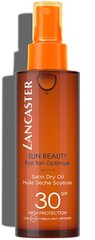 Сухое масло - спрей Lancaster Sun Beauty Body Satin Sheen Oil SPF30 150 мл цена и информация | Кремы от загара | pigu.lt