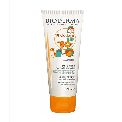 Kremas nuo saulės Bioderma Photoderm Kid Milk Very Hight Protection SPF 50+, 100ml цена и информация | Kremai nuo saulės | pigu.lt