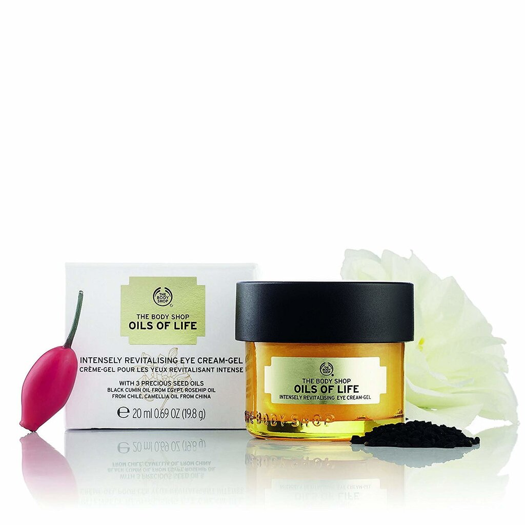 Gyvybingumo suteikiantis paakių kremas The Body Shop Oils Of Life 20 ml kaina ir informacija | Paakių kremai, serumai | pigu.lt