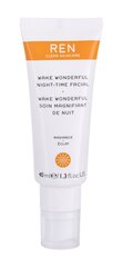 Ночное увлажняющее средство для ухода за кожей лица Ren Clean Skincare Wake Wonderful Night-Time Facial 40 мл цена и информация | Кремы для лица | pigu.lt