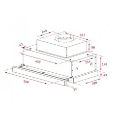 Teka CNL 6815 PLUS цена и информация | Вытяжки на кухню | pigu.lt