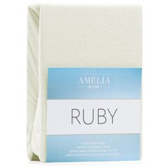 Простынь на резинке AmeliaHome Terry Ruby 80/90x200 см цена и информация | Простыни | pigu.lt