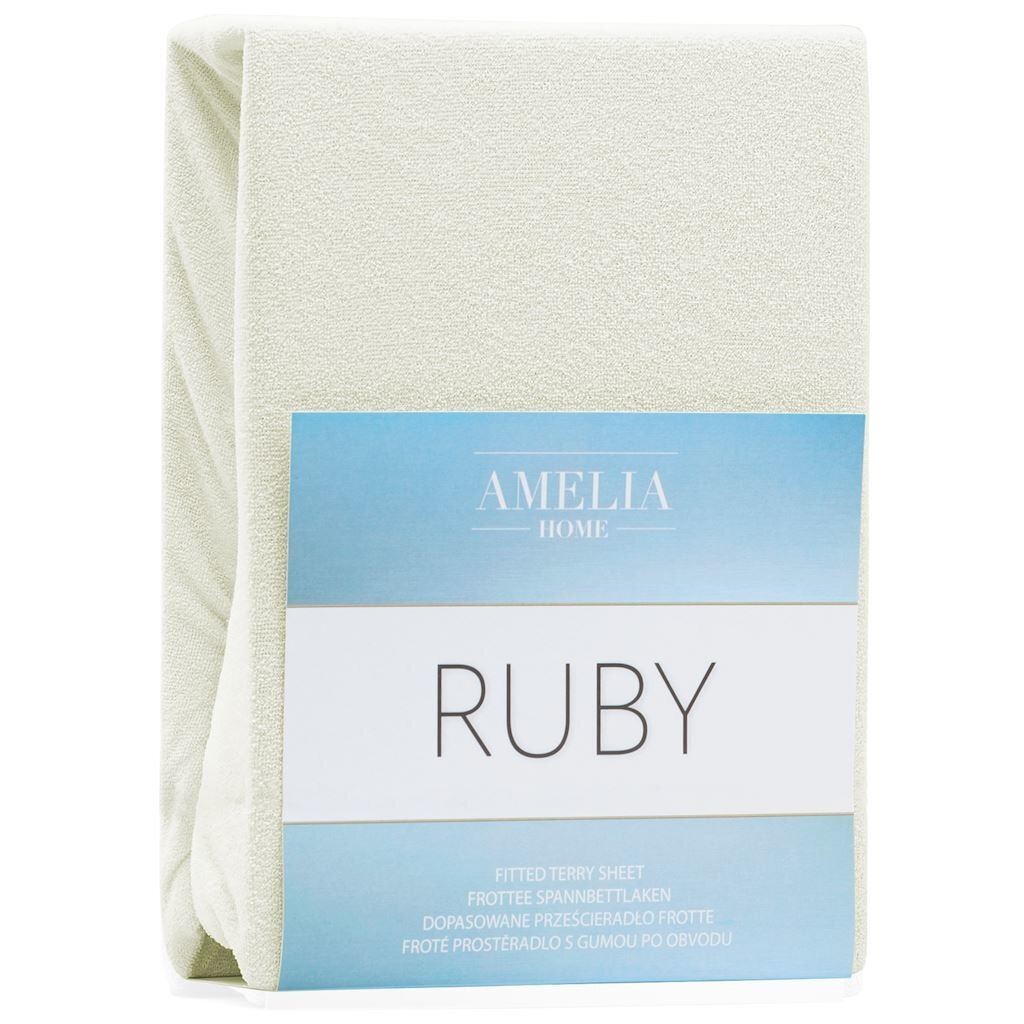 AmeliaHome frotinė paklodė su guma Ruby, 160x200 cm kaina ir informacija | Paklodės | pigu.lt