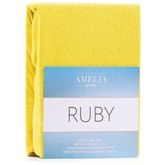 AmeliaHome махровая простыня с резинкой Ruby, 120 x 200 см цена и информация | Простыни | pigu.lt