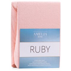 AmeliaHome махровая простыня с резинкой Ruby, 140 x 200 см цена и информация | Простыни | pigu.lt