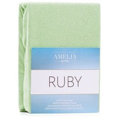 AmeliaHome махровая простыня с резинкой Ruby, 120 x 200 см цена и информация | Простыни | pigu.lt