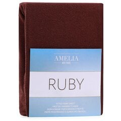 AmeliaHome махровая простыня с резинкой Ruby, 140 x 200 см цена и информация | Простыни | pigu.lt