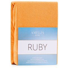 Простынь на резинке AmeliaHome Terry Ruby 80/90x200 см цена и информация | Простыни | pigu.lt