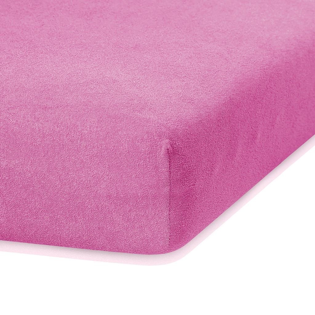 AmeliaHome frotinė paklodė su guma Ruby, 90x200 cm kaina ir informacija | Paklodės | pigu.lt