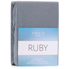 Простынь на резинке AmeliaHome Terry Ruby 80/90x200 см цена и информация | Простыни | pigu.lt