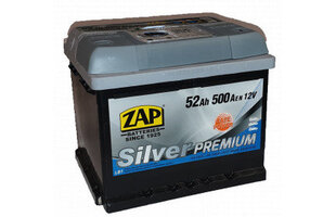 ZAP Silver Premium 52А-ч 500A аккумулятор цена и информация | Аккумуляторы | pigu.lt