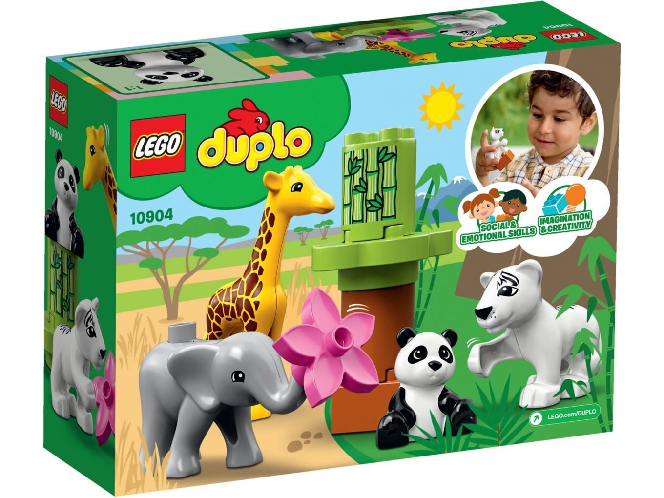 10904 LEGO® DUPLO Gyvūnėliai kaina ir informacija | Konstruktoriai ir kaladėlės | pigu.lt