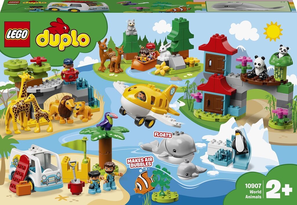 10907 LEGO® DUPLO Pasaulio gyvūnai цена и информация | Konstruktoriai ir kaladėlės | pigu.lt