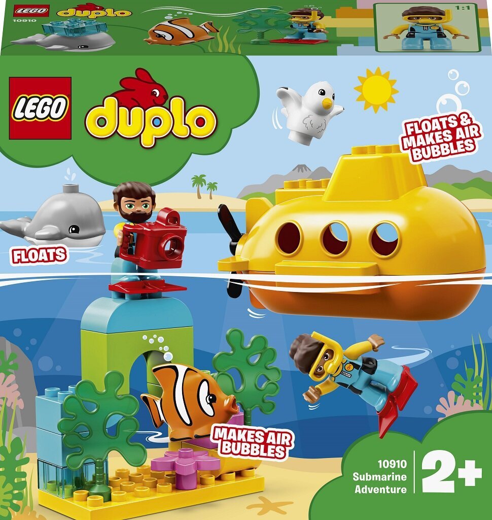 10910 LEGO® DUPLO Povandeninis nuotykis цена и информация | Konstruktoriai ir kaladėlės | pigu.lt