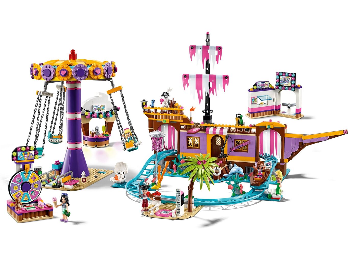 41375 LEGO® Friends Hartleiko pramogų prieplauka kaina ir informacija | Konstruktoriai ir kaladėlės | pigu.lt