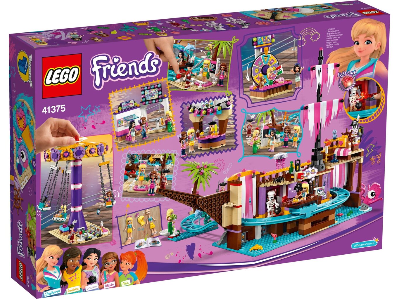 41375 LEGO® Friends Hartleiko pramogų prieplauka kaina ir informacija | Konstruktoriai ir kaladėlės | pigu.lt