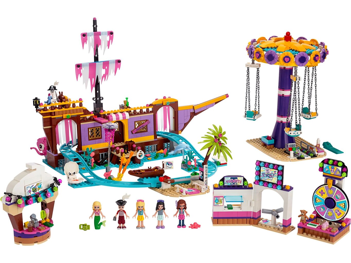 41375 LEGO® Friends Hartleiko pramogų prieplauka kaina ir informacija | Konstruktoriai ir kaladėlės | pigu.lt