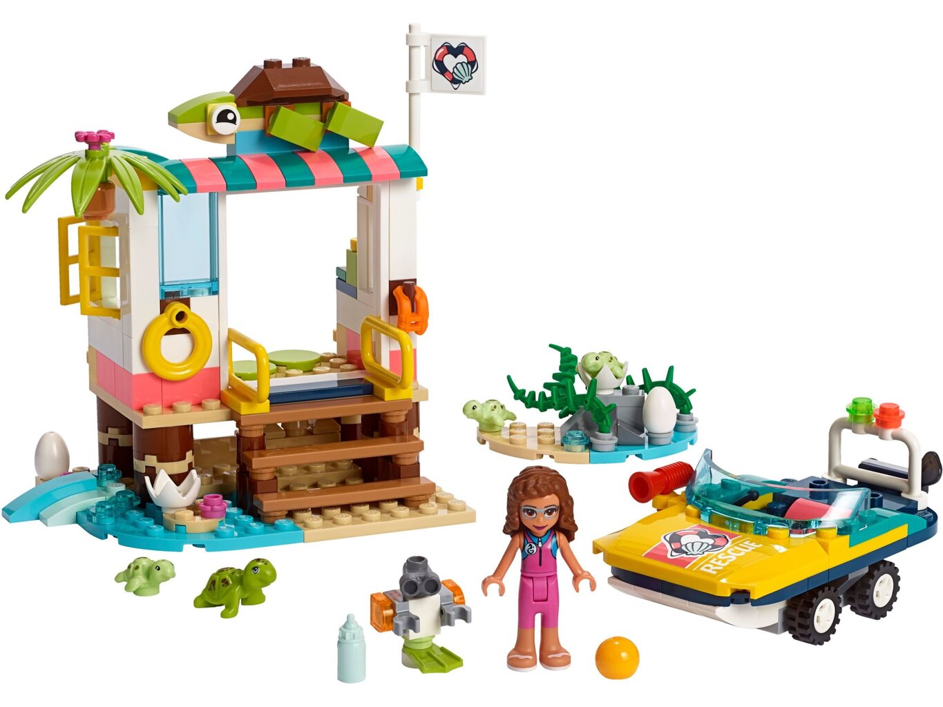 41376 LEGO® Friends Vėžlių gelbėjimo operacija kaina ir informacija | Konstruktoriai ir kaladėlės | pigu.lt