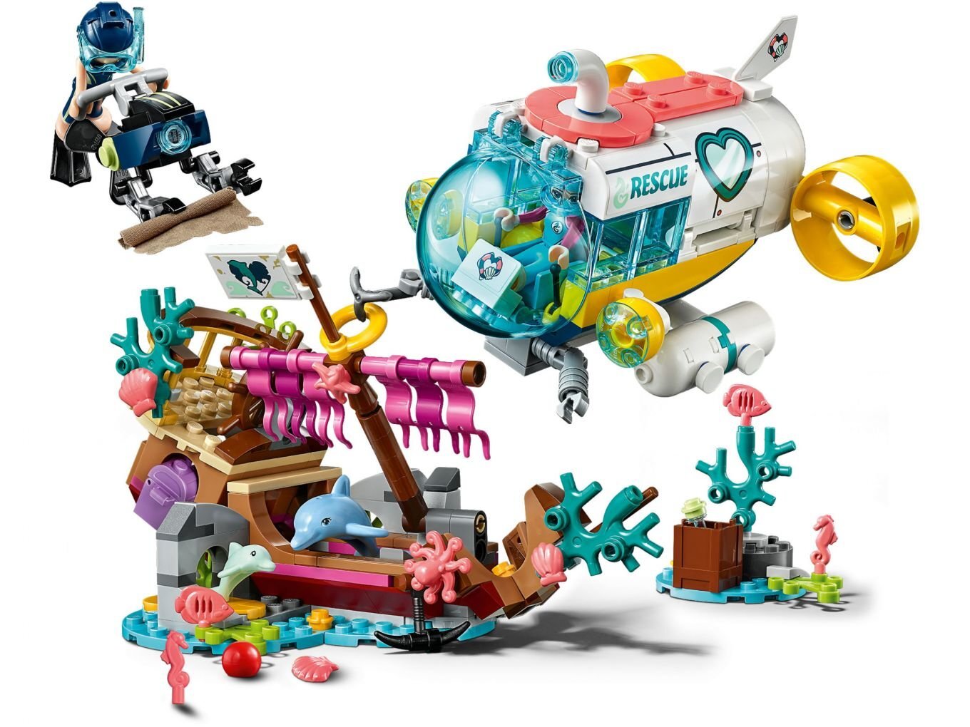 41378 LEGO® Friends Delfinų gelbėjimo operacija цена и информация | Konstruktoriai ir kaladėlės | pigu.lt