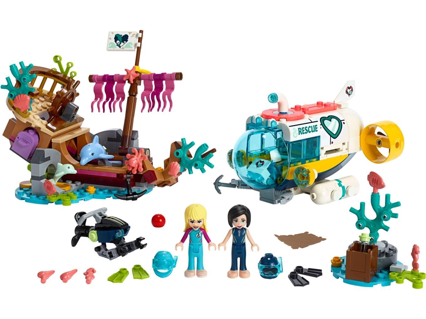 41378 LEGO® Friends Delfinų gelbėjimo operacija kaina ir informacija | Konstruktoriai ir kaladėlės | pigu.lt