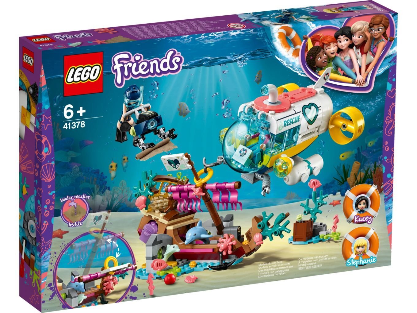 41378 LEGO® Friends Delfinų gelbėjimo operacija цена и информация | Konstruktoriai ir kaladėlės | pigu.lt