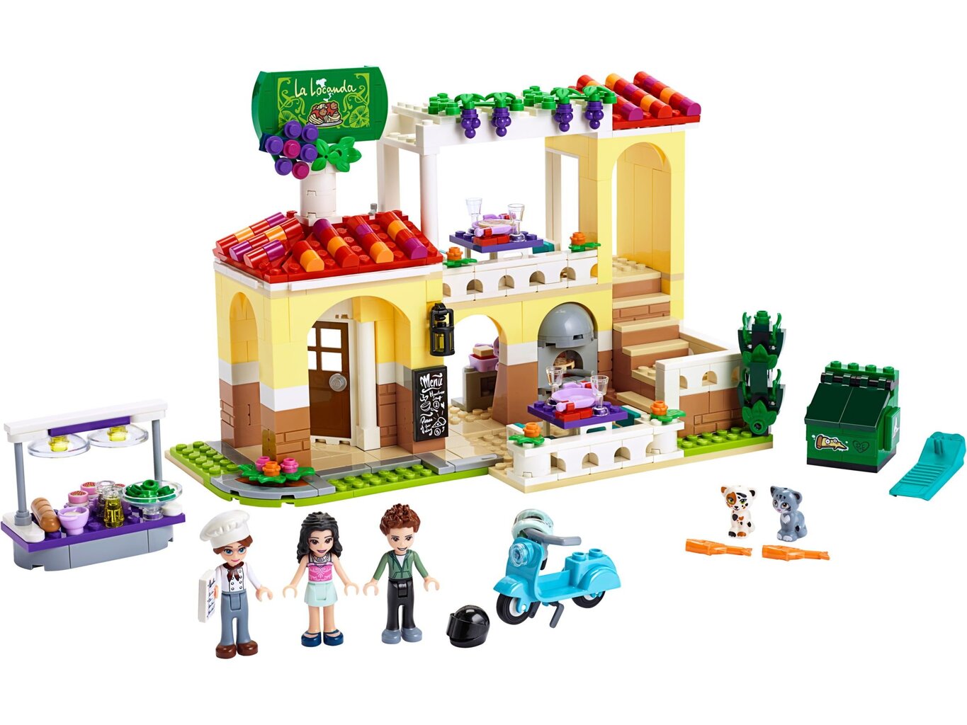 41379 LEGO® Friends Hartleiko miesto restoranas kaina ir informacija | Konstruktoriai ir kaladėlės | pigu.lt