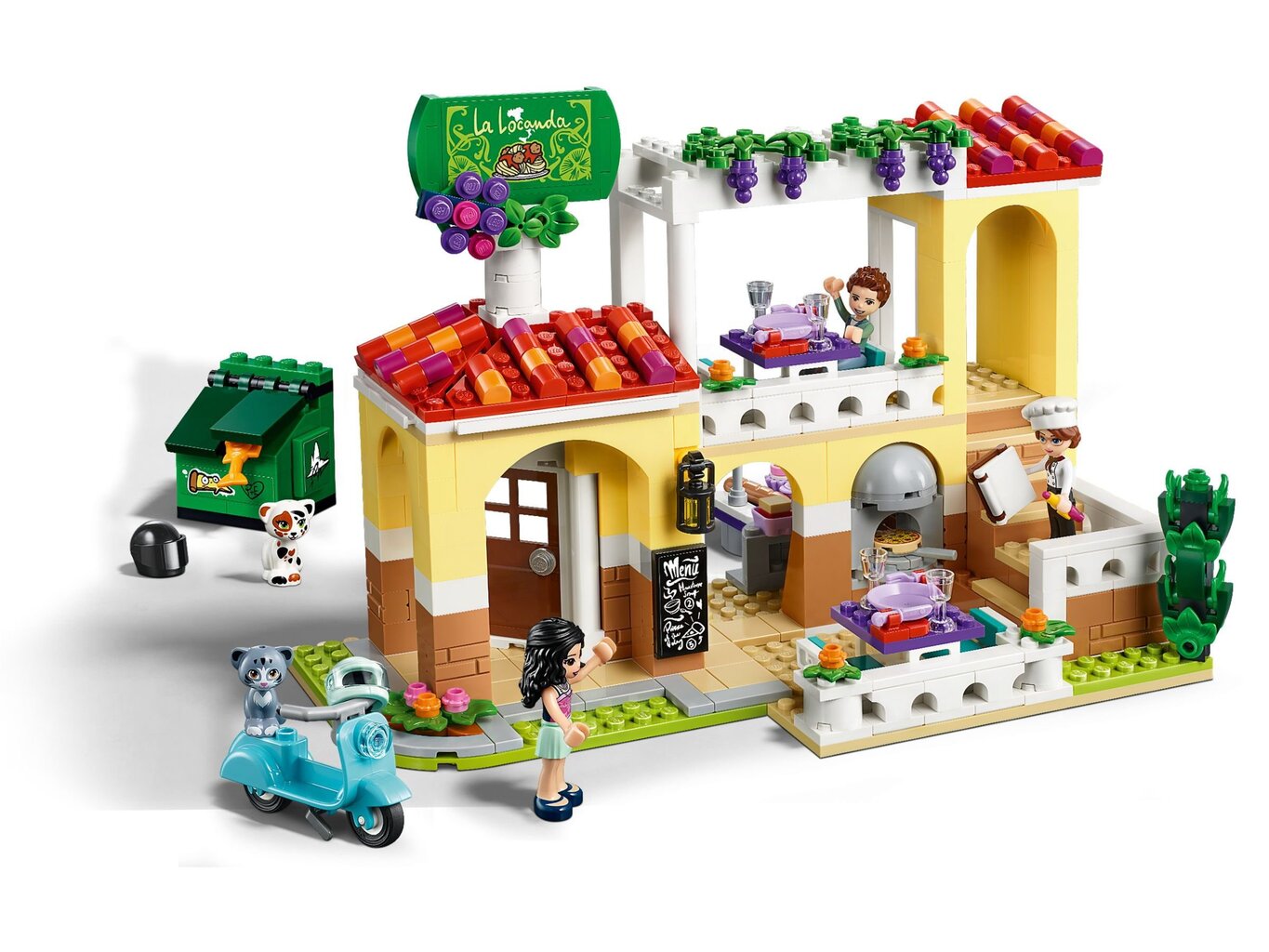41379 LEGO® Friends Hartleiko miesto restoranas kaina ir informacija | Konstruktoriai ir kaladėlės | pigu.lt