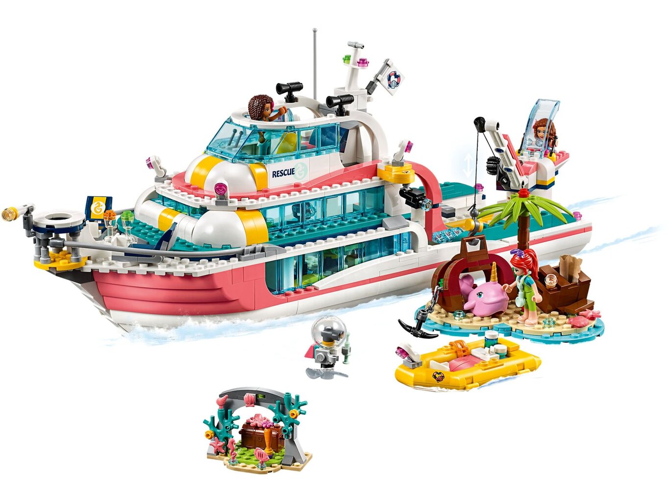 41381 LEGO® Friends Gelbėjimo kateris цена и информация | Konstruktoriai ir kaladėlės | pigu.lt