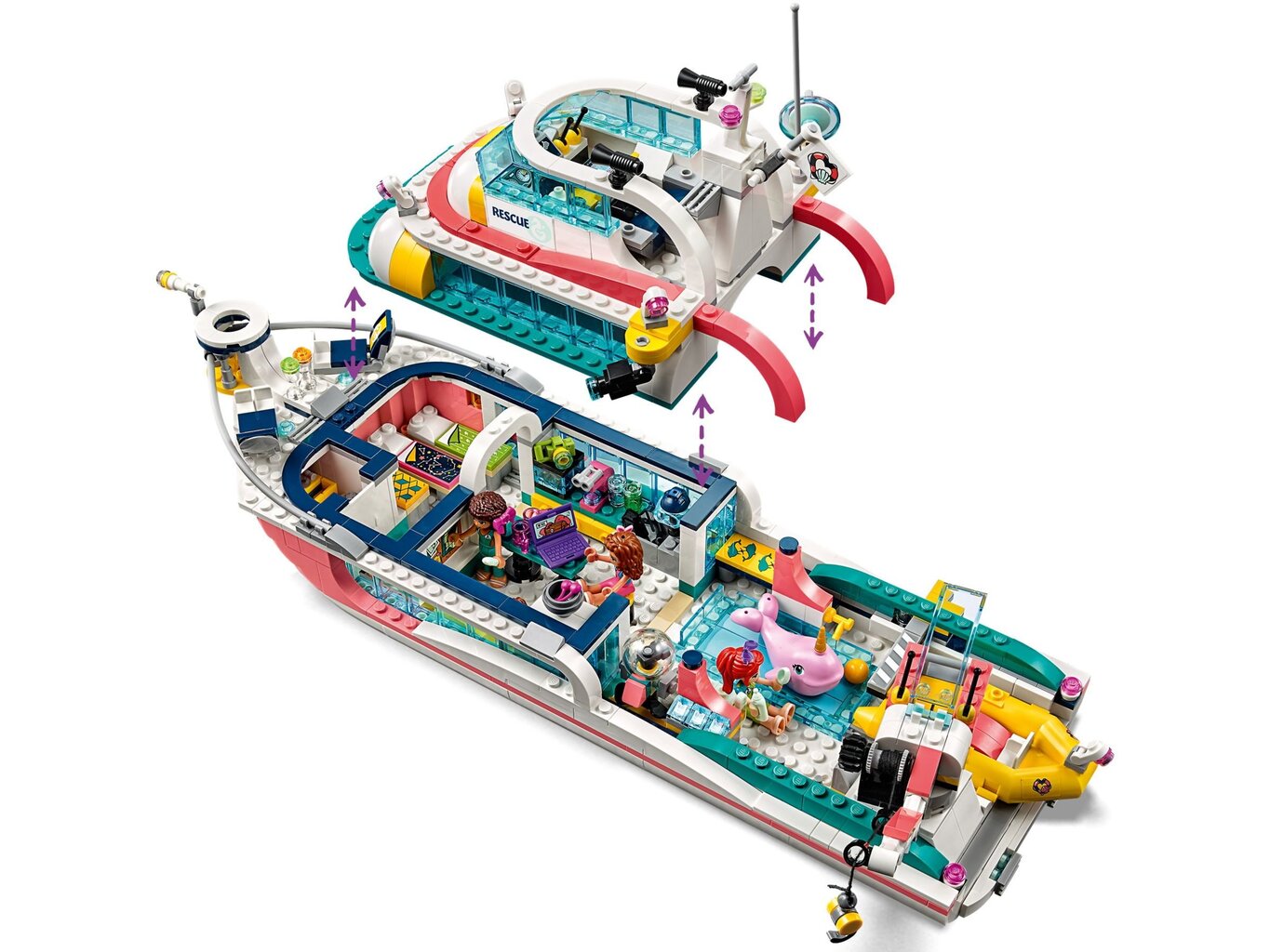 41381 LEGO® Friends Gelbėjimo kateris kaina ir informacija | Konstruktoriai ir kaladėlės | pigu.lt