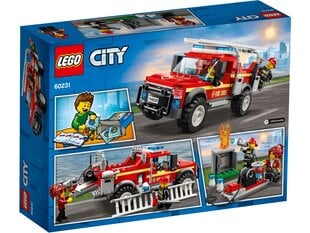 60231 LEGO® City Town Внедорожник быстрого реагирования начальника пожарной охраны цена и информация | Конструкторы и кубики | pigu.lt