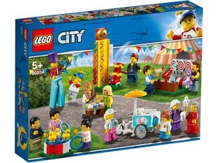 60234 LEGO® City Town Набор людей - ярмарка развлечений цена и информация | Конструкторы и кубики | pigu.lt