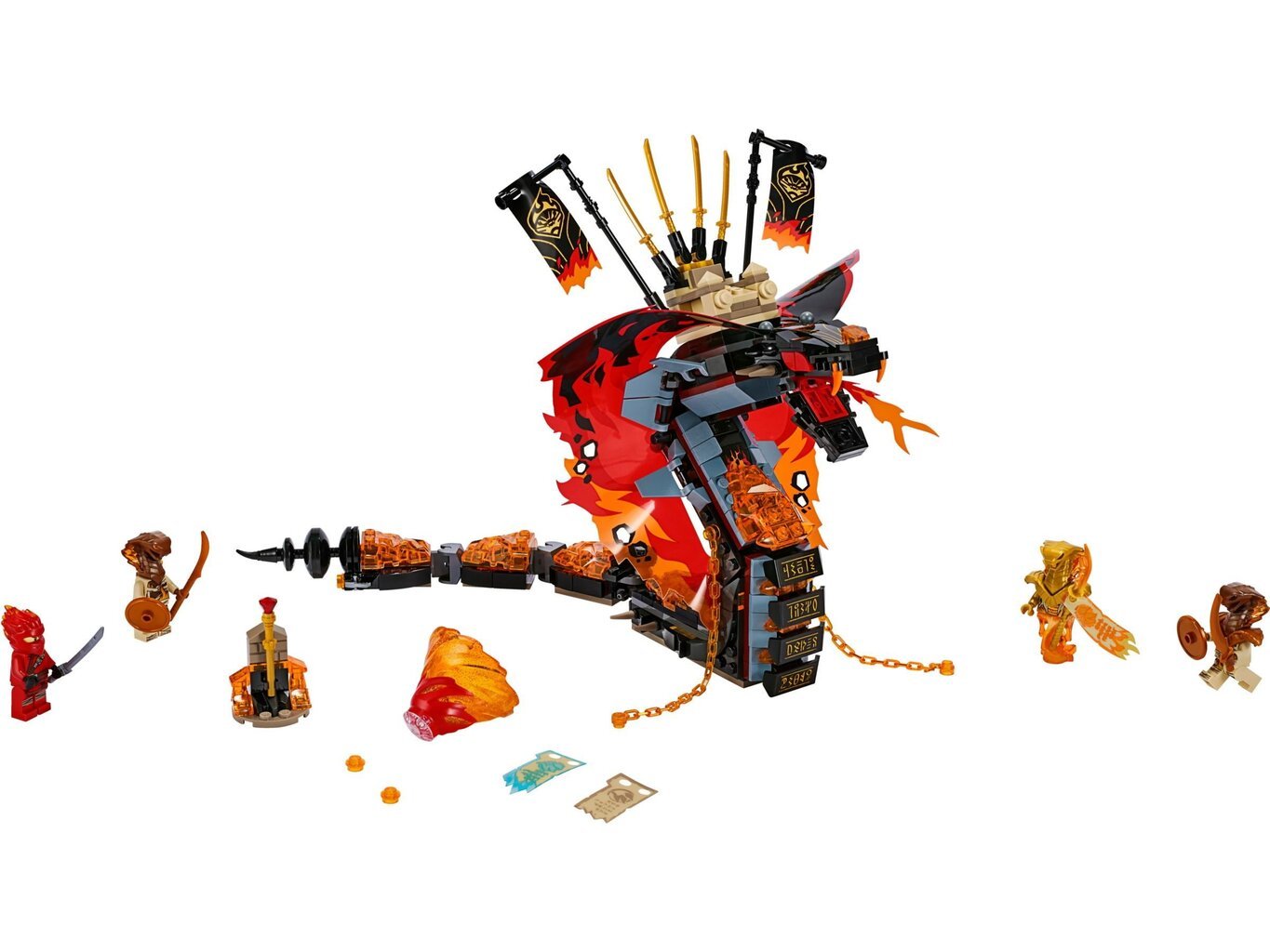 70674 LEGO® NINJAGO Ugninė iltis цена и информация | Konstruktoriai ir kaladėlės | pigu.lt